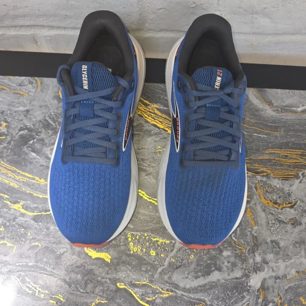 Brooks Glycerin 21 Blue Coral Running Shoes Sneakers 1204081B496 Women Size 8
